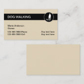 Hundegehende Service-Visitenkarten Visitenkarte (Vorne/Hinten)