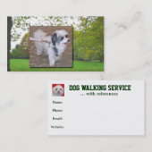 Hundegehende Visitenkarte (Vorne/Hinten)