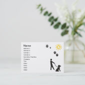 Hundegehende Visitenkarte (Stehend Vorderseite)