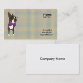 Hundegehende Visitenkarte (Vorne/Hinten)