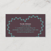 Hundegehende Visitenkarte (Rückseite)