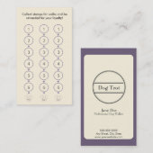 Hundegehende Visitenkarte Treuekarte (Vorne/Hinten)