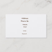 Hundegehender Geschäftskarten-Cartoonhund Visitenkarte (Rückseite)