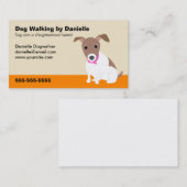 Hundegehendes Geschäft Visitenkarte (Vorne/Hinten)