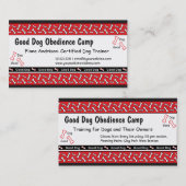 Hundegehorsam klassifiziert visitenkarte (Vorne/Hinten)