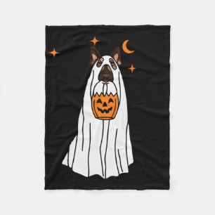 Hundegeister und KürbisHalloween Fu Fleecedecke