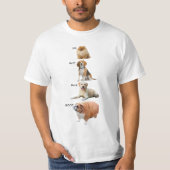 Hundegeräuschskala T-Shirt (Vorderseite)