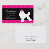 Hundegeschäfts-Karten-Pudel-niedliches Visitenkarte (Vorne/Hinten)