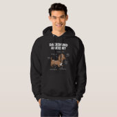 Hundegeschenk | Anatomie Dackel Funny Weiner Hoodie (Vorne ganz)