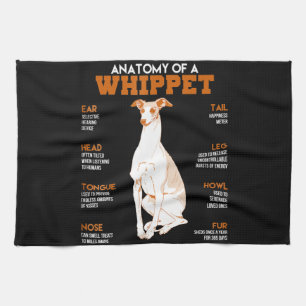 Hundegeschenk  Anatomie eines Hundes oder lustiges Geschirrtuch