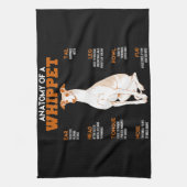 Hundegeschenk| Anatomie eines Hundes oder lustiges Geschirrtuch (Vertikal)