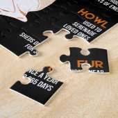 Hundegeschenk | Anatomie eines Peitschenhundes an  Puzzle (Seite)