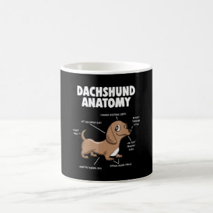 Hundegeschenk  Anatomische Dackel Funny Weiner Kaffeetasse