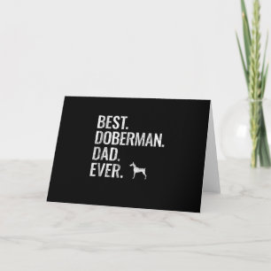 Hundegeschenk   Bester. Dobermann. Vater. Aller Ze Karte