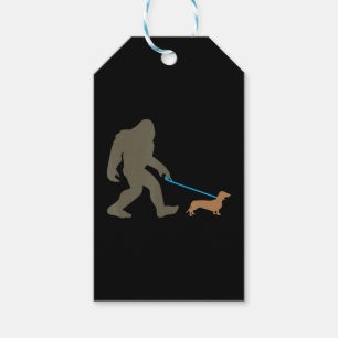 Hundegeschenk  Bigfoot Walking Dackel Geschenkanhänger