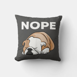 Hundegeschenk Bulldog Nope for Bulldog Lover ! Kissen