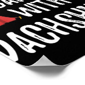 Hundegeschenk | Camping mit meiner Dackel Poster (Ecke)
