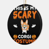 Hundegeschenk | Corgi-Kostüm Funny dog Halloween Keramik Ornament (Links)