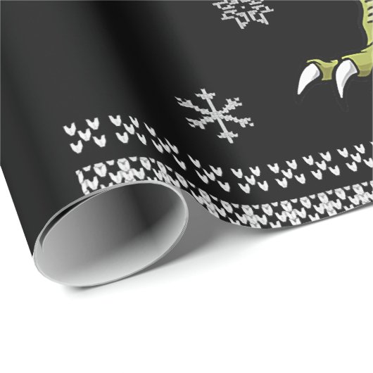 Hundegeschenk| Corgi Riding T Rex Dinosaurier Weih Geschenkpapier (Rolleneckpunkt)