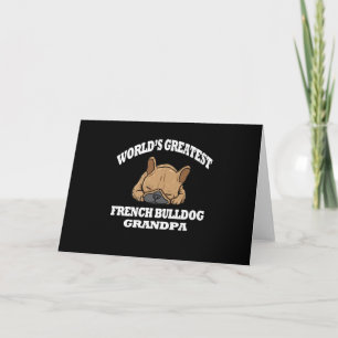 Hundegeschenk Der größte französische Bulldogge- Karte