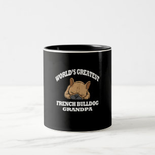 Hundegeschenk Der größte französische Bulldogge- Zweifarbige Tasse
