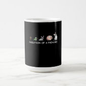 Hundegeschenk | Evolution eines Franzosen Kaffeetasse (Mittel)