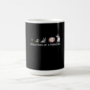 Hundegeschenk   Evolution eines Franzosen Kaffeetasse