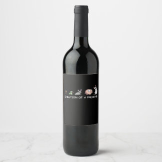Hundegeschenk | Evolution eines Franzosen Weinetikett