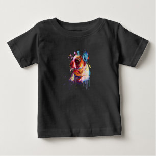 Hundegeschenk Französische Bulldog Hand Zeichnen Baby T-shirt