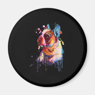 Hundegeschenk   Französische Bulldog Hand Zeichnen Magnet