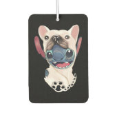 Hundegeschenk| Französischer Bulldog Funny Autolufterfrischer (Vorderseite)