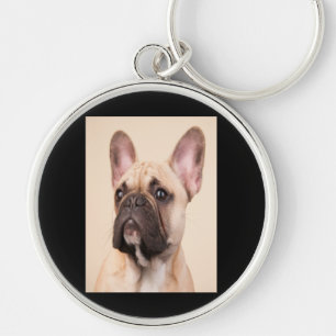 Hundegeschenk Französischer Bulldog mit schlecht Schlüsselanhänger