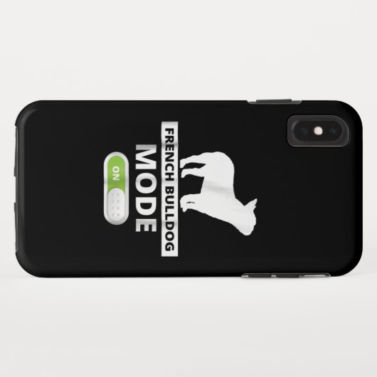 Hundegeschenk | Französischer Bulldog-Mode Case-Mate iPhone Hülle (Rückseite (Horizontal))