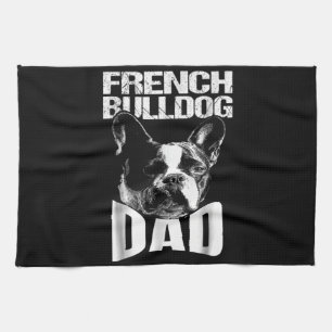 Hundegeschenk   Französischer Bulldog-Vater Geschirrtuch