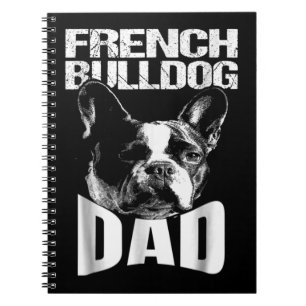 Hundegeschenk Französischer Bulldog-Vater Notizblock