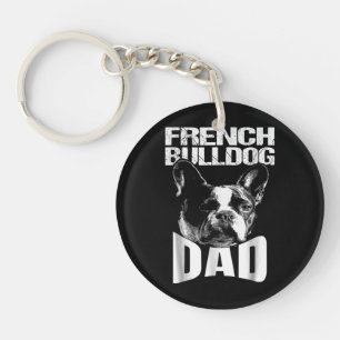 Hundegeschenk   Französischer Bulldog-Vater Schlüsselanhänger