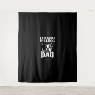 Hundegeschenk Französischer Bulldog-Vater Wandteppich