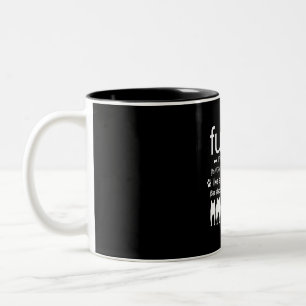 Hundegeschenk Französischer Onkel - Wie Vater nu Zweifarbige Tasse