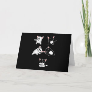 Hundegeschenk French Bulldog Black and White Lov Karte