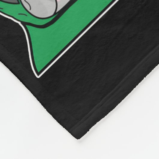 Hundegeschenk | French Bulldog Designs Super Hero Fleecedecke (Ecke)