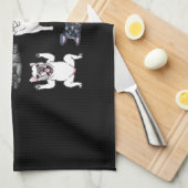 Hundegeschenk | French Bulldog Funny Geschirrtuch (Viertel Falte)