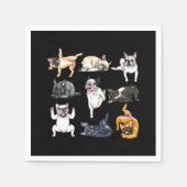 Hundegeschenk | French Bulldog Funny Serviette (Vorderseite)