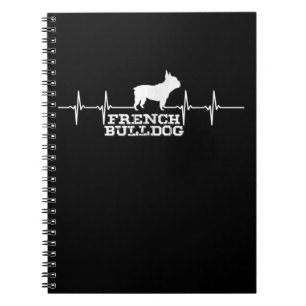 Hundegeschenk French Bulldog Heart Notizblock