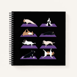 Hundegeschenk   French Bulldog Yoga Lovely Notizblock