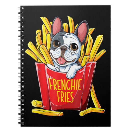 Hundegeschenk | Frenchie Fries Notizblock (Vorderseite)