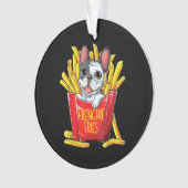 Hundegeschenk | Frenchie Fries Ornament (Vorderseite)
