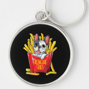 Hundegeschenk Frenchie Fries Schlüsselanhänger