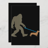 Hundegeschenk | Fußgängerwanderung Dackel Feiertagskarte (Vorne/Hinten)