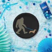 Hundegeschenk | Fußgängerwanderung Dackel Pappteller (Party)