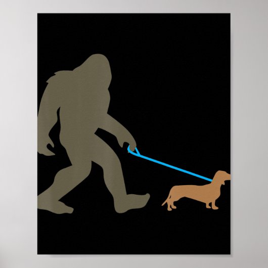 Hundegeschenk | Fußgängerwanderung Dackel Poster (Vorne)